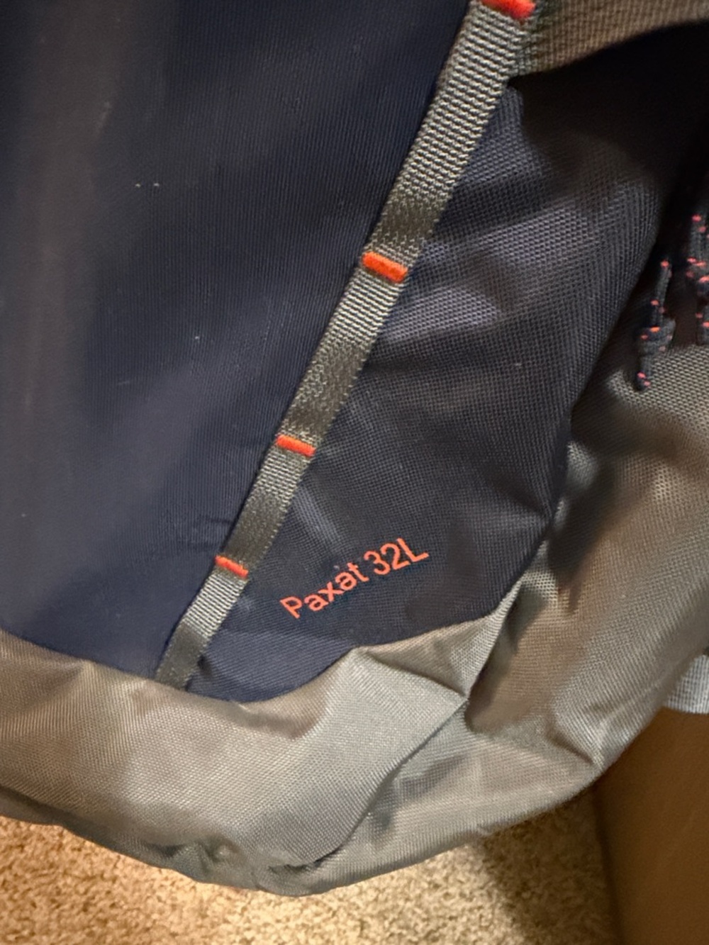 Patagonia backpack, Paxat 32L, navy and gray accents, excellent condition - Picture 2 of 4